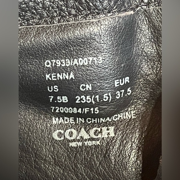 New Coach Kenna Wedge Leather/ Shearling
Boot - Picture 9 of 10